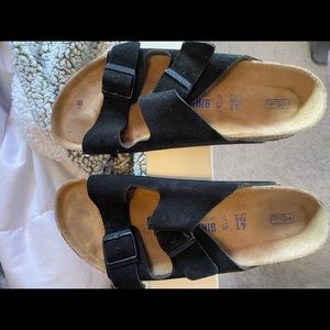 Birkenstock suede sandals
